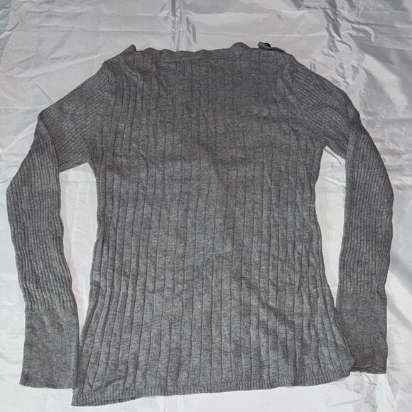 Worthington Gray Ribbed Cardigan - Picture 4 of 5